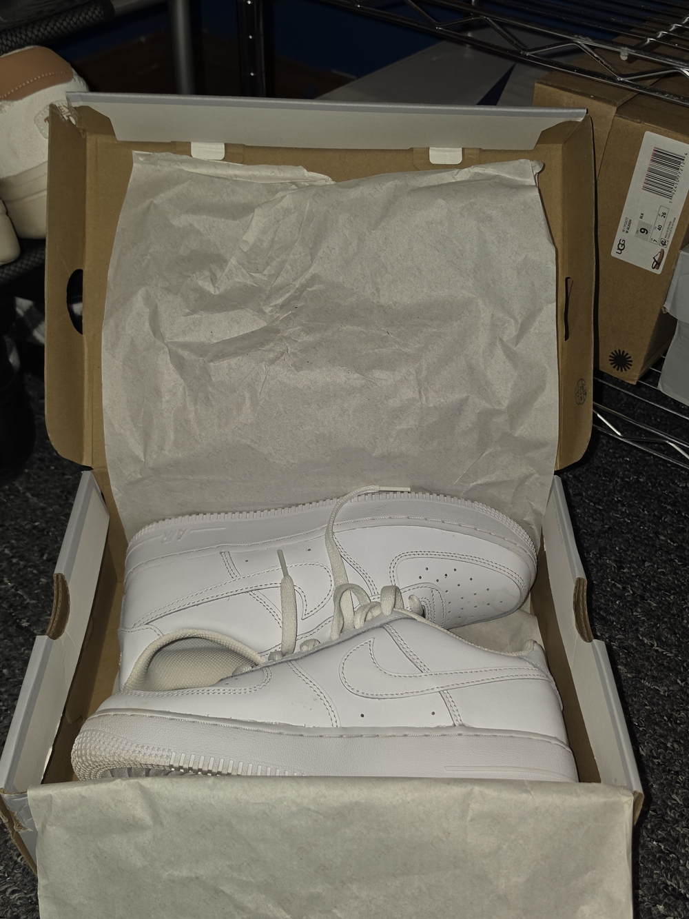 Nike White Low-Top Leather Sneakers